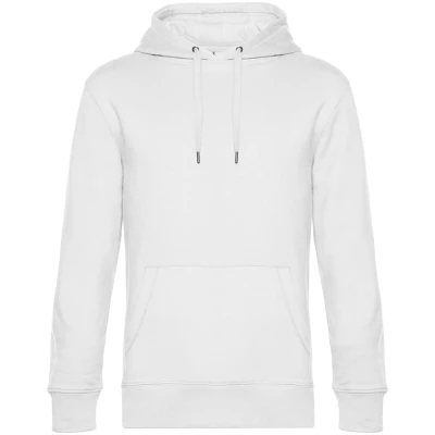 Толстовка с капюшоном унисекс King, белая