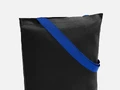 Шопер B5, черный с широкими синими ручками