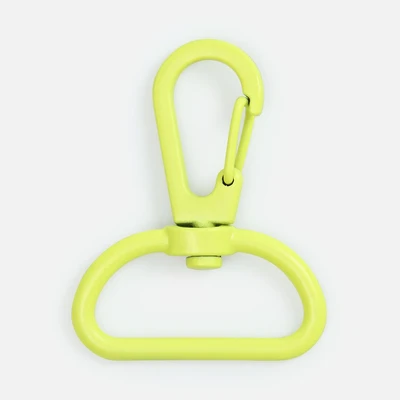Застежка-карабин Snap Hook, L, желтый неон