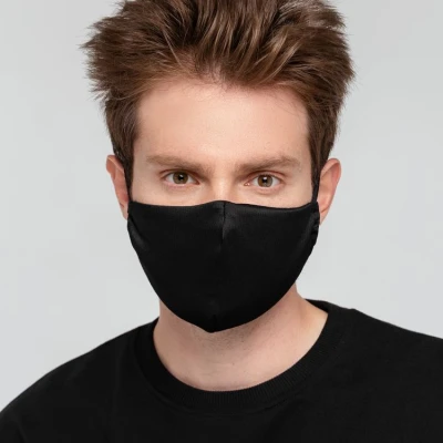 Маска для лица, черная