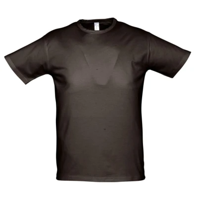 Футболка мужская Milano 190, темно-коричневая (шоколад)