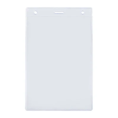 Карман для бейджа Lucid, вертикальный, из фактурного ПВХ