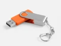 Флешка Twist, оранжевая, 8 Гб