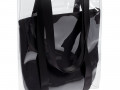 Шопер Clarity с черным органайзером, прозрачный