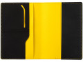 Обложка для паспорта Multimo, черная с желтым