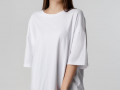 Футболка унисекс оверсайз Crosstown, белая