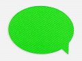 Наклейка тканевая Lunga Bubble, M, зеленый неон