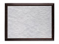 Плакетка Plaque, малая, венге с серебристой пластиной