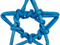 Плетеная фигурка Adorno, синяя звезда