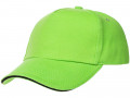 Бейсболка Classic, зеленое яблоко с черным кантом