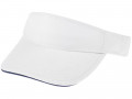 Козырек Active, белый с темно-синим кантом