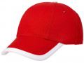 Бейсболка Honor, красная с белым кантом