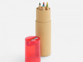 Набор карандашей Pencilvania Office с точилкой, красный