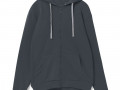 Толстовка на молнии с капюшоном Siverga, темно-серая (графит)