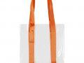 Шопер Clear Fest, прозрачный с оранжевыми ручками
