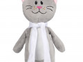 Мягкая игрушка Beastie Toys, котик с белым шарфом