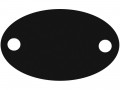 Шильдик металлический Alfa Oval, черный