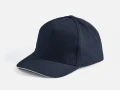 Бейсболка Long Beach, темно-синяя с белым