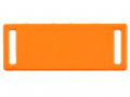 Шильдик металлический Kova, оранжевый неон