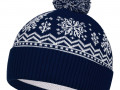 Шапка Elnik, синяя с молочно-белым