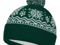 Шапка Elnik, зеленая с молочно-белым