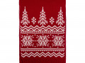 Шарф Elnik, красный с молочно-белым