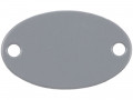 Шильдик металлический Alfa Oval, серый