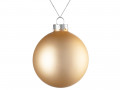 Елочный шар Finery Matt, 8 см, матовый золотистый