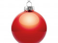 Елочный шар Finery Gloss, 10 см, глянцевый красный