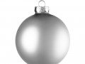 Елочный шар Finery Matt, 10 см, матовый серебристый