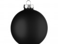 Елочный шар Finery Matt, 10 см, матовый черный