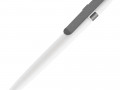Ручка шариковая Prodir DS5 TSM Metal Clip, белая с серым