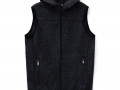 Жилет с капюшоном унисекс Gotland, черный